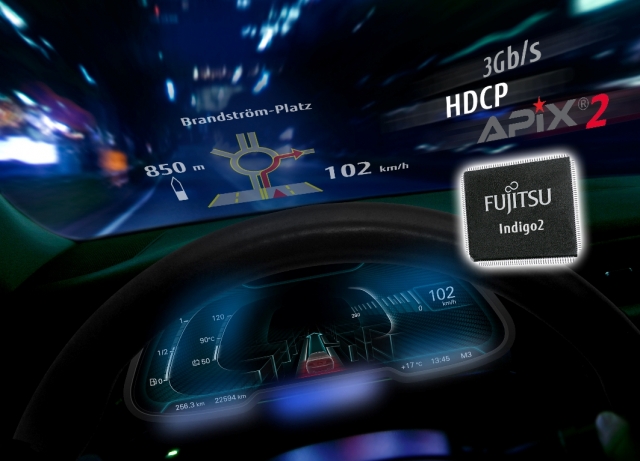Fujitsu Announces New Graphics Controller with Integrated APIX®2 Interface for Automotive Applicatio