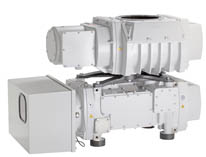 The vertical standard assembly with a RUVAC blower pump saves footprint