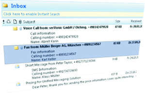 serVonic’s unified messaging solution IXI-UMS unifies all the messages within one user interface serVonic’s unified messaging solution IXI-UMS unifies all the messages within one user interface