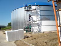 Digester of WELTEC BIOPOWER under construction