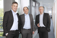 Mikael Geiger (MD apw), Gerhard Bullinger (MD Solvaro) and Stephan Geiger (MD Mevaco) 