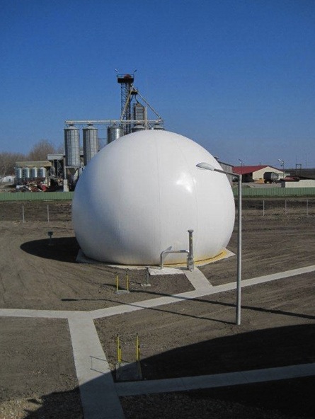 Hungary makes increasingly use of spherical gas storage tanks. The gas storage tank provides a gas b