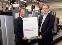 Print material with carbon footprint Print material with carbon footprint