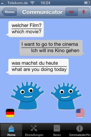 iSayHello Communicator App- simultaneous translator for your smartphone!