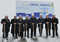 Ground breaking ceremony for the new Ziehl-Abegg factory. Ground breaking ceremony for the new Ziehl-Abegg factory.