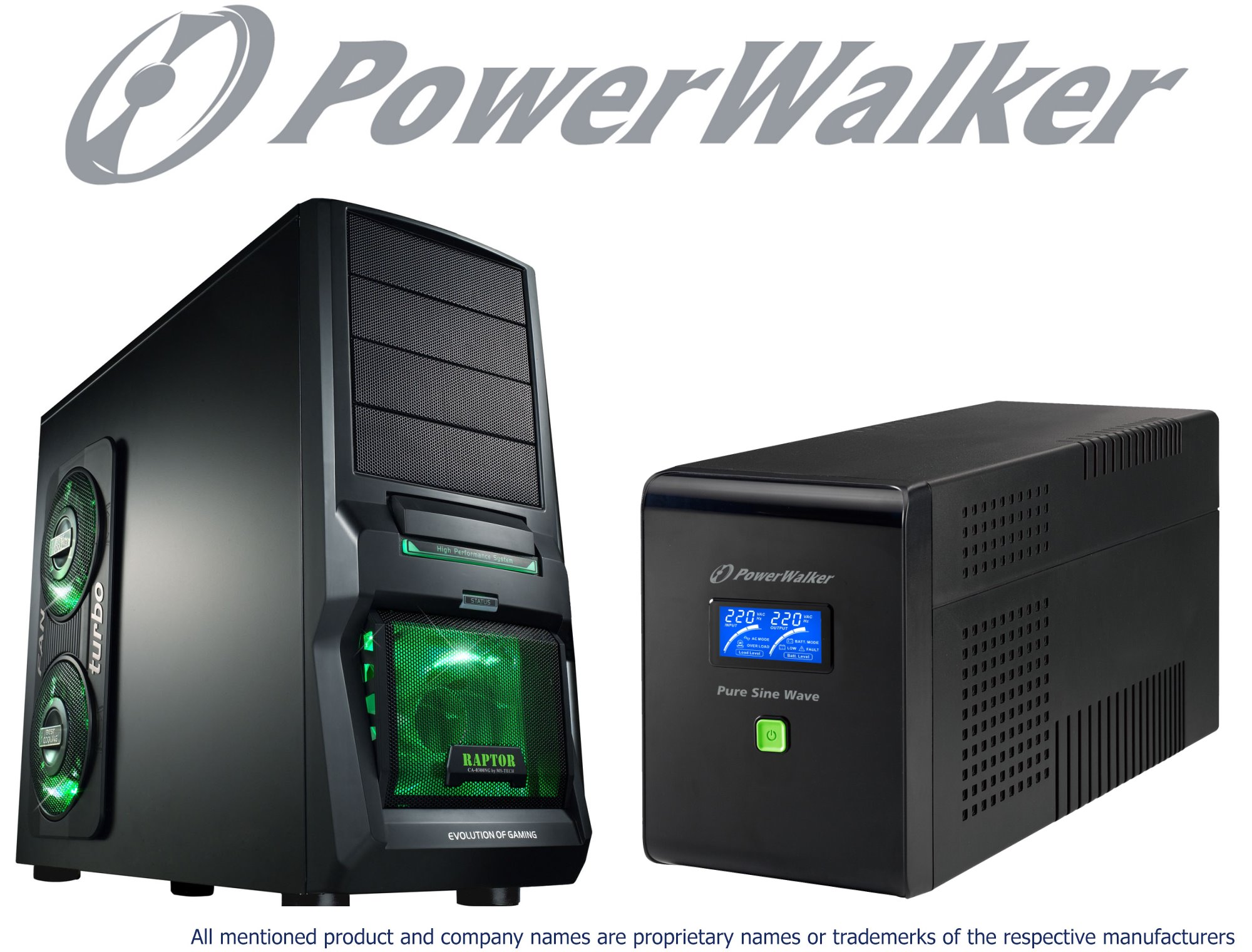 PowerWalker UPS with pure sine wave output   Improved protection for sensitive equipment like Game P