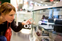 putting electronics on shelves