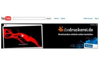 diedruckerei.de advertises with a TV spot on YouTube