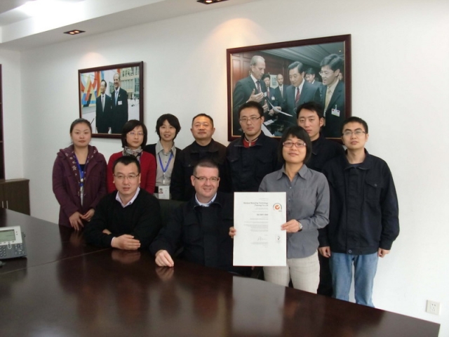 Heraeus Recycling Technology Taicang successfully certified in line with ISO 9001:2008 Heraeus Recycling Technology Taicang successfully certified in line with ISO 9001:2008