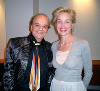 VIP-Reporter Jorg Bobsin mit Sharon Stone (C) Thomas Lee