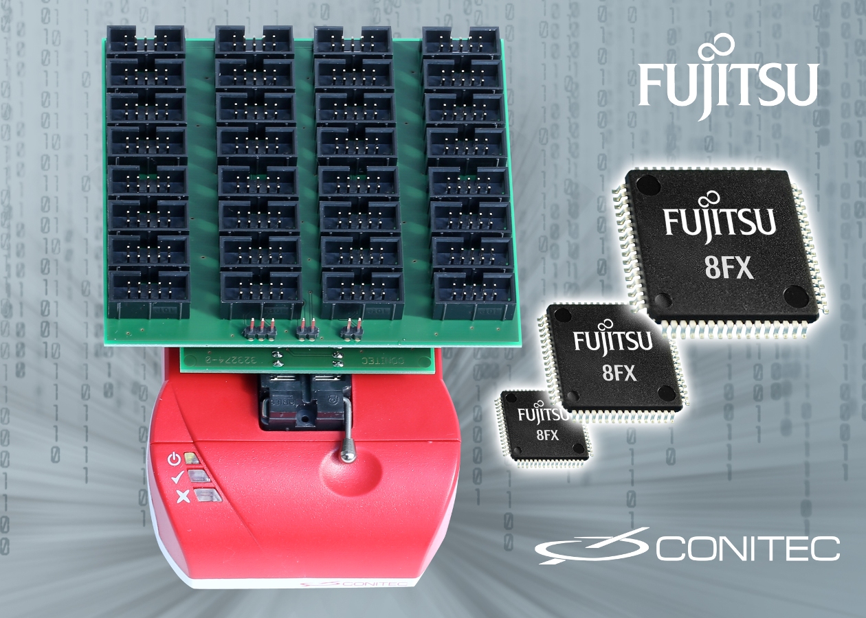 Fujitsu and Conitec Present Solution for the Simultaneous Programming of 32 8-bit MCUs