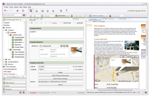 CeBIT 2011: e-Spirit Launches AppCenter for the Integration of (Web) Applications into the Content M