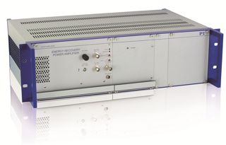 E-482 high-power piezo amplifier with 6 A peak current at 1050 V voltage swing E-482 high-power piezo amplifier with 6 A peak current at 1050 V voltage swing