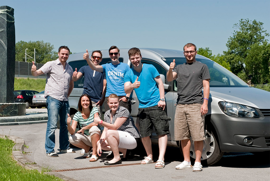 Company sponsored car pool at Commend - powered by natural gas Company sponsored car pool at Commend - powered by natural gas