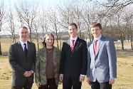 from left: Prof. Graeme Burt, Maria-Luciana Rizzi, Roland Bründlinger and Dr. Philipp Strauss.