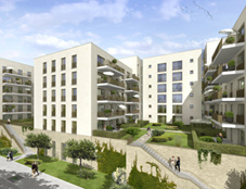 Residential and commercial property “Am Europagarten” in Frankfurt