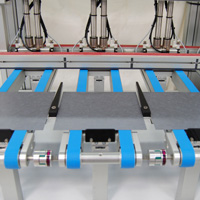 The Vacuum conveyor can carry wafer from many to one track and from one to many The Vacuum conveyor can carry wafer from many to one track and from one to many