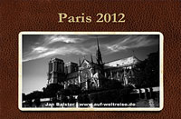 Paris 2012 - black-and-white calendar