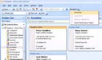 The IXI-UMS Client Tools e.g. allow the direct selection of Outlook Contacts for fax- or SMS-address