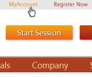 Mikogo MyAccount can be accessed from the product's homepage Mikogo MyAccount can be accessed from the product's homepage