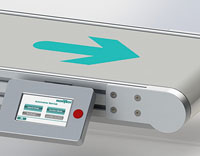 Montech’s 4.0-capable conveyor with control panel Montech’s 4.0-capable conveyor with control panel