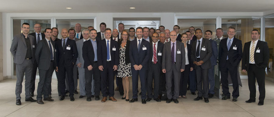 Participants of the IT for Rail Management conference of Trenitalia and IVU in Rome