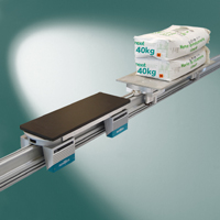 The heavy-load shuttle can carry weights up to 80 kg The heavy-load shuttle can carry weights up to 80 kg
