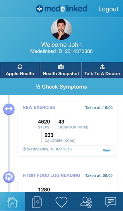 Medelinked Symptom Checker on Android Medelinked Symptom Checker on Android