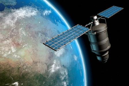Satellite orbiting the Earth