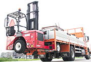 Truck-mounted forklifts can be used for quick and safe loading and unloading of heavy loads.