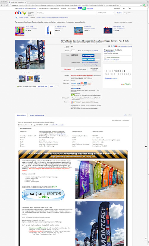 Color Alliance goes Amazon & eBay – Sales of individualized products with CA Smart Editor. 