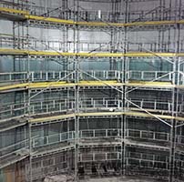 -	First section completed – the upper area is coated.