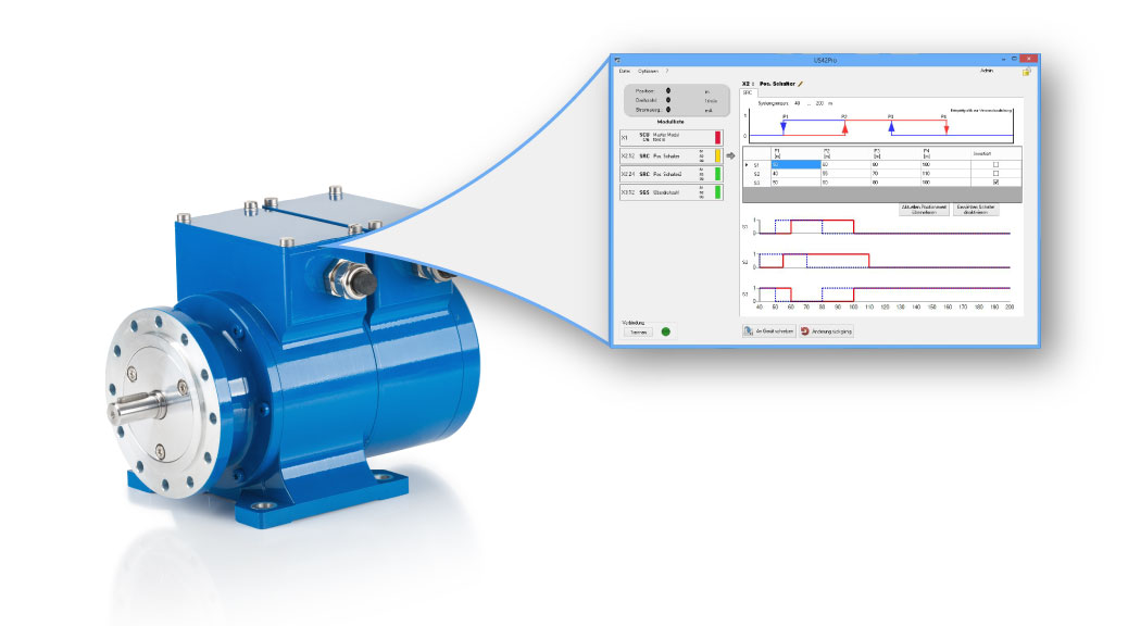 Electronic rotary cam limit switch with additional intelligent functions: ERC 40