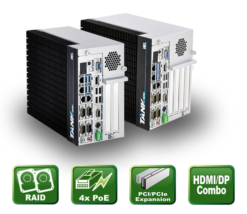 TANK-870-Q170 – Embedded Box PC with PoE Expansion