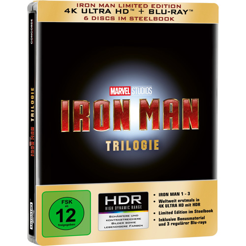 Iron Man Steelbook Edition 4K Ultra HD Blu-ray Disc