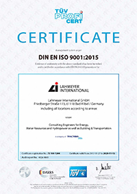 Certificate according to DIN EN ISO 9001:2015