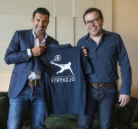 Luís Figo and Dirk Weyel, CEO Stryking Luís Figo and Dirk Weyel, CEO Stryking