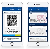 The mobile ticketing solution IVU.ticket.app