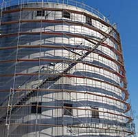 A thin layer of both coating and top coat was simply applied by airless spraying