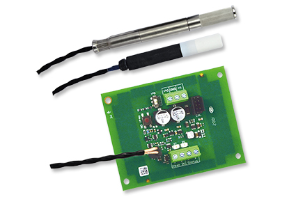 The EE1900 humidity measurement module is available with a stainless steel or plastic probe.