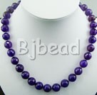 10mm faceted amethyst necklace 