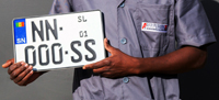This is how the new license plates will look in Senegal © TOENNJES INTERNATIONAL GmbH