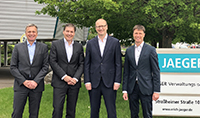 Hans-Jürgen Döringer, Wolfgang Wiese, Felix Nußbaum, Jürgen Frantz (CFO of the JAEGER Group) Hans-Jürgen Döringer, Wolfgang Wiese, Felix Nußbaum, Jürgen Frantz (CFO of the JAEGER Group)