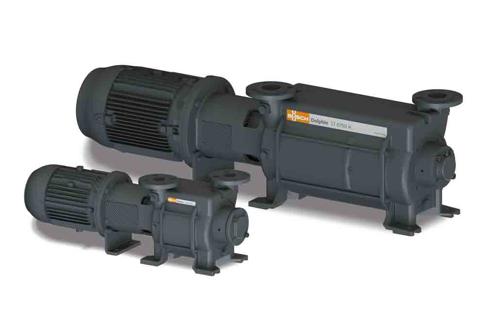 Two versions of Dolphin liquid ring vacuum pumps 