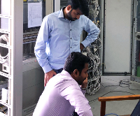 Point-to-point testing is used to check whether the SCADA system is working properly.
