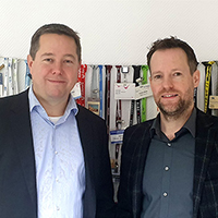 New board of directors at Braehler ICS Konferenztechnik AG from left: Tobias Maier & Rene Fassbender