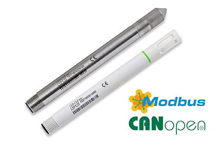 The EE072 humidity and temperature probe is available in stainless steel or polycarbonate.