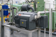 R5 rotary vane vacuum pump for vacuum supply in paper napkin production
