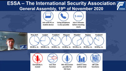 The 2020 General Assembly of ESSA was conducted as a web meeting.