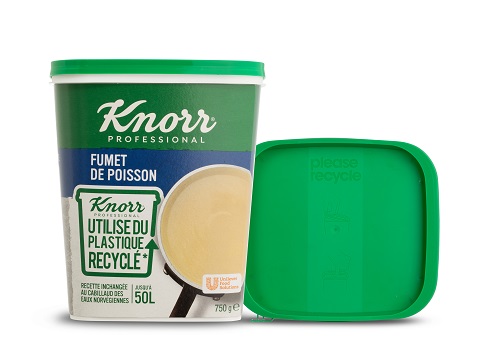 Unilever’s Knorr bouillon powder containers produced by Greiner Packaging
